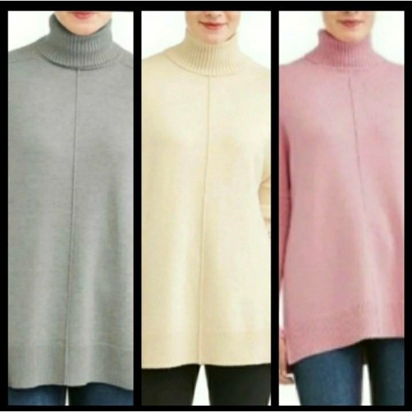 TUNIC SWEATER KNIT TURTLENECK DOLMAN SLEEVE SMALL S WOMENS SMALL S - Picture 1 of 4